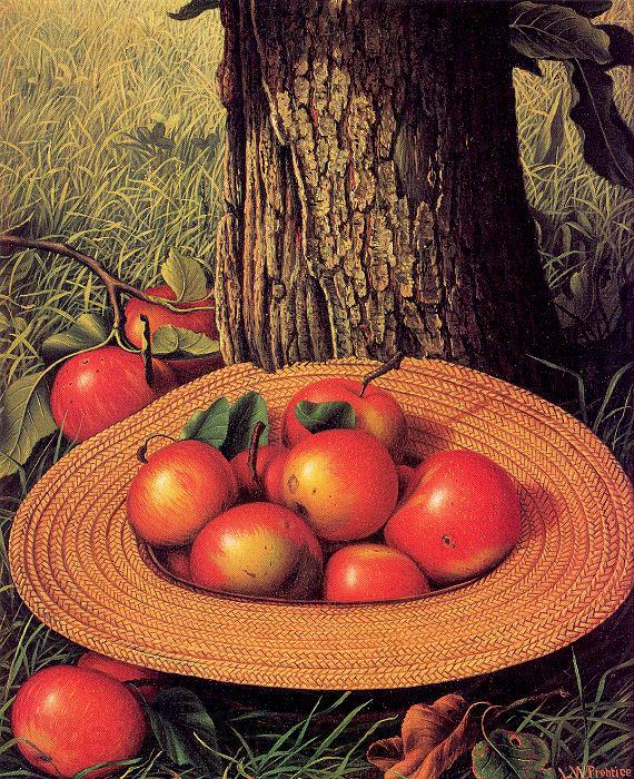 Prentice, Levi Wells Apples, Hat, and Tree